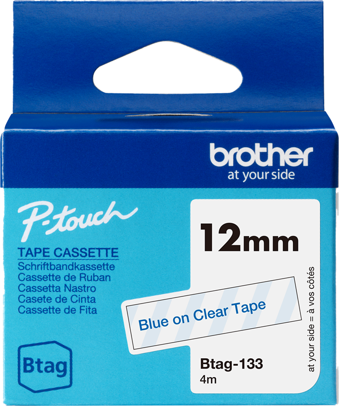 brother-btag-133-schriftband-blau-auf-farblos