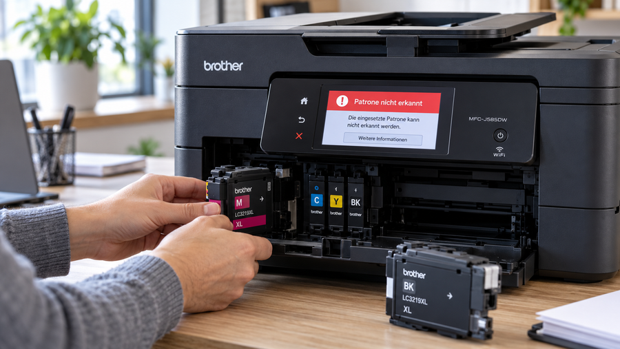 Brother-Drucker erkennt Patrone oder Toner nicht: Was tun?