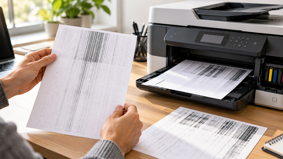Drucker druckt Streifen oder blass: Was hilft?