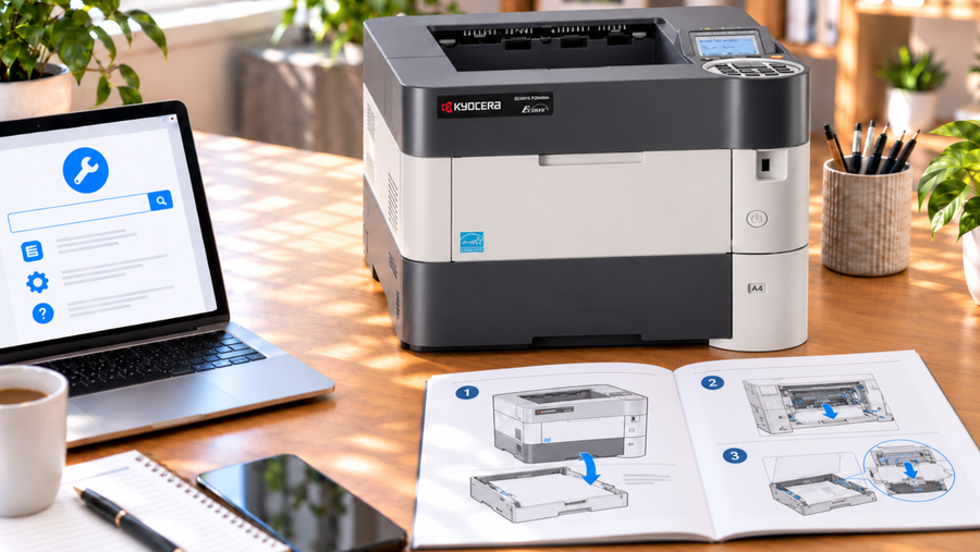 Kyocera-Drucker-Hilfe: Treiber, Passwort, Toner
