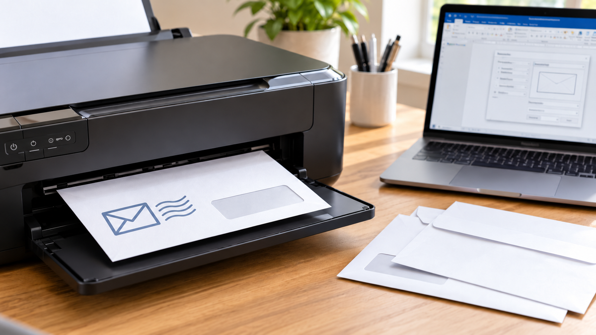 Briefumschlag bedrucken: So klappt es mit Word und Drucker
