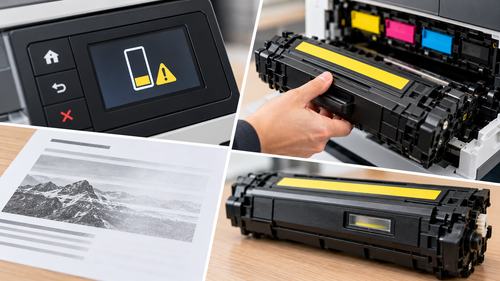 Toner fast leer: Woran Sie es erkennen und was Sie jetzt tun