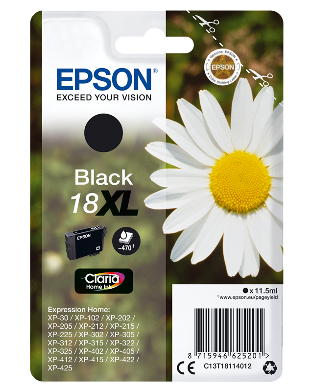 Druckerpatronen Epson 18 XL (Silo XL)