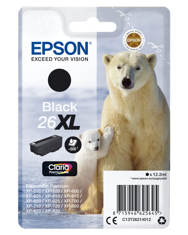 Druckerpatronen Epson 26 XL (Silo XL)