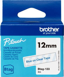 brother-btag-133-schriftband-blau-auf-farblos