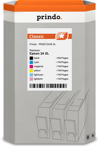prindo-classic-xl-multipack-schwarz-cyan-magenta-gelb-cyan-hell-pink-hell