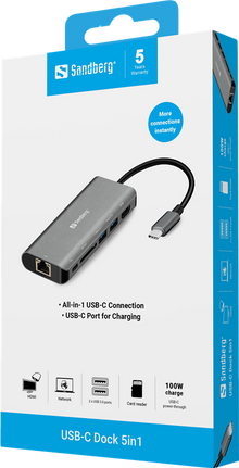 sandberg-dockingstation-usb-c-hdmi-lan-sd-usb100w-grey-3